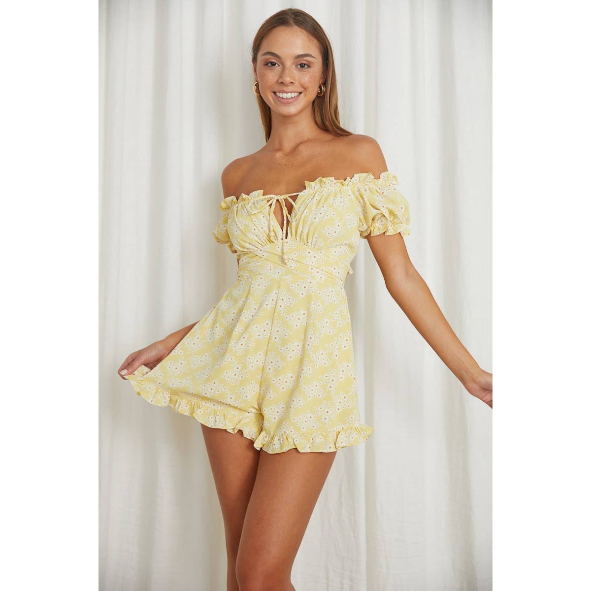 The Golden Hour Bloom Romper