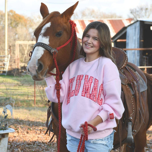 Lulu Mac Gingham Sweatshirt