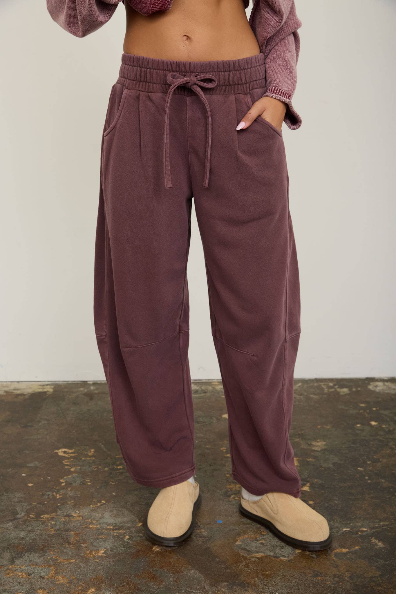 Laid-Back Luxe Barrel Pants