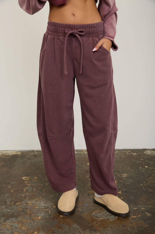 Laid-Back Luxe Barrel Pants