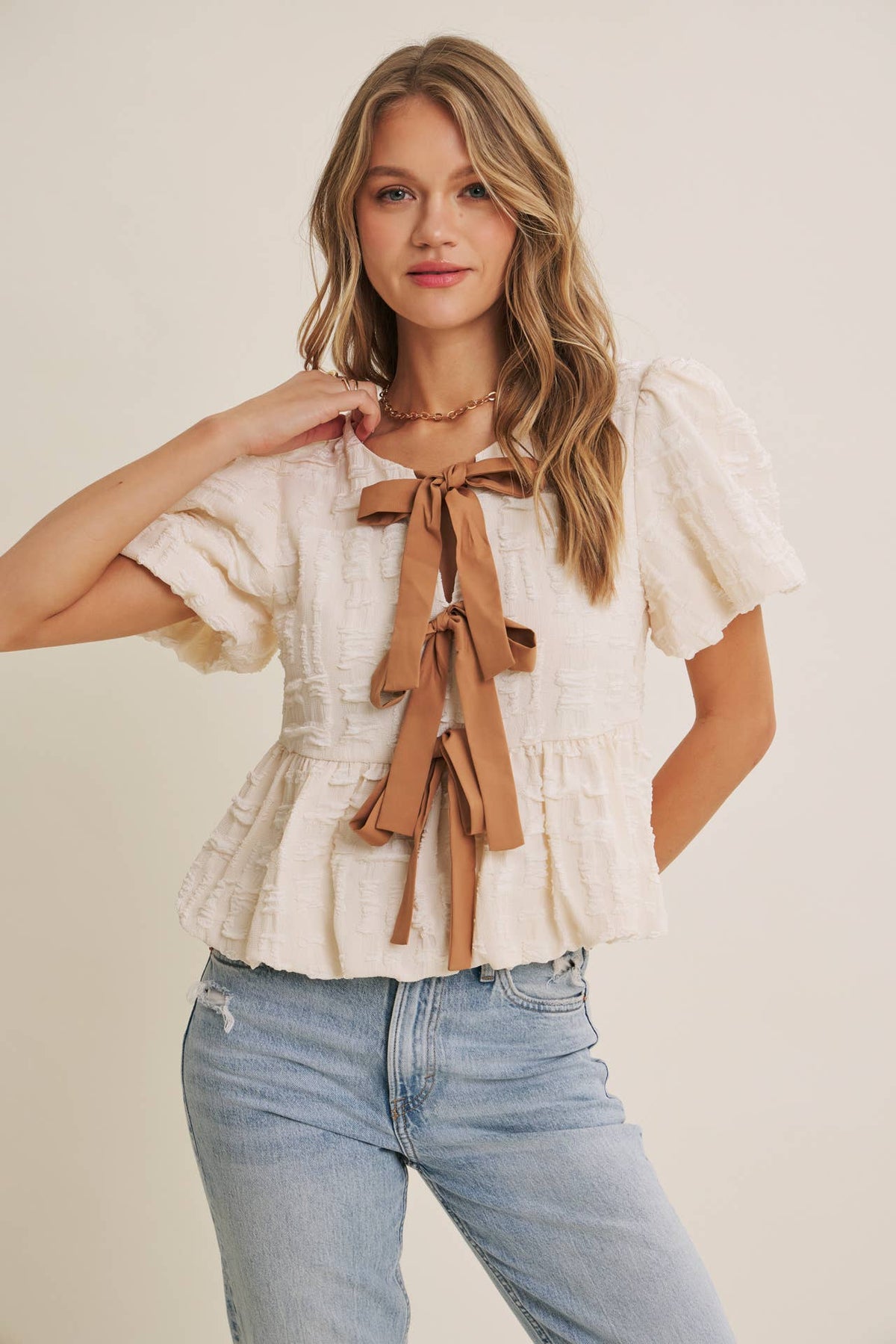 Romantic Textured Top