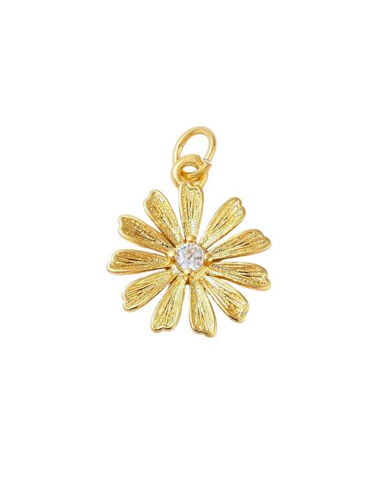 Flower Rhinestone Charm