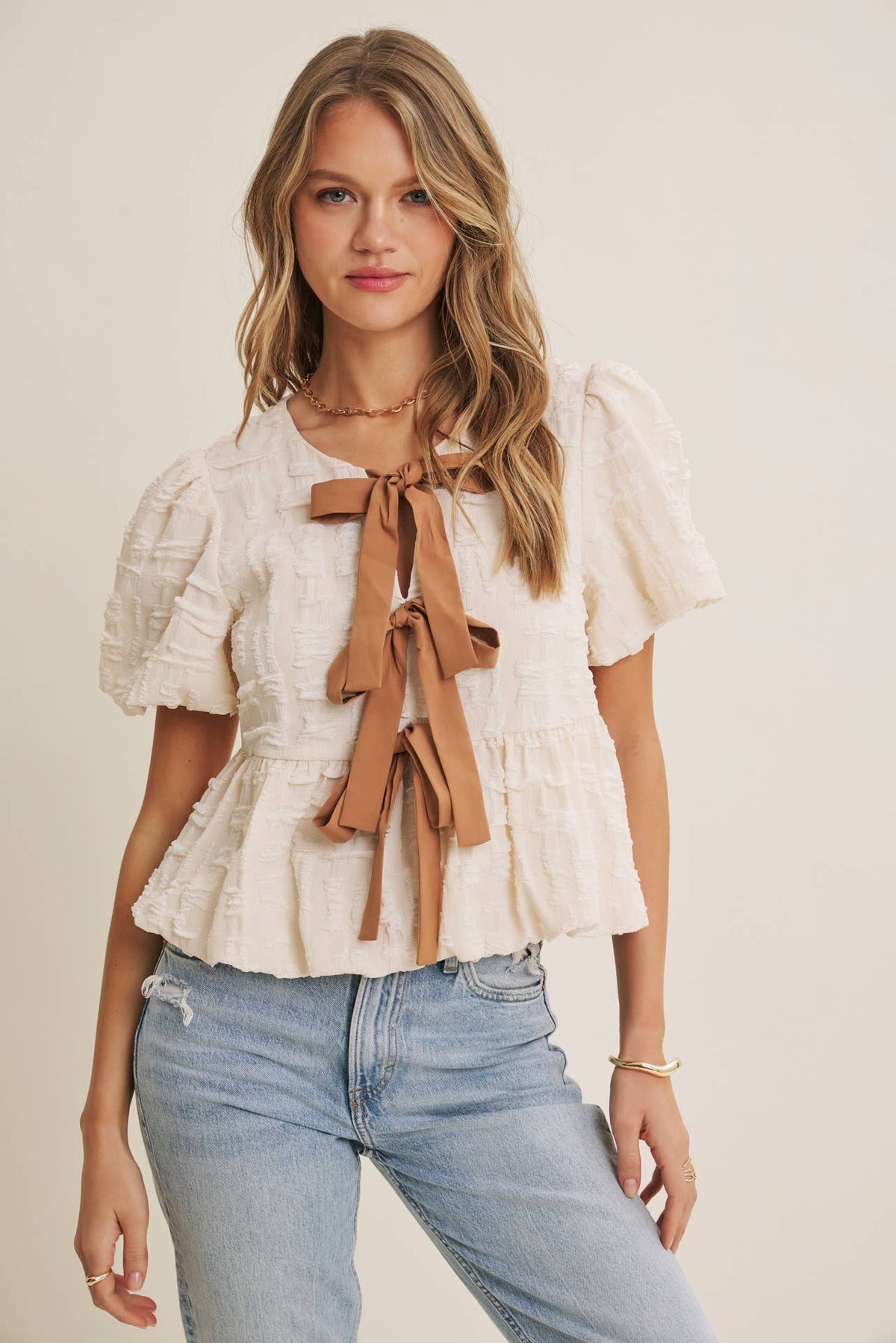 Romantic Textured Top