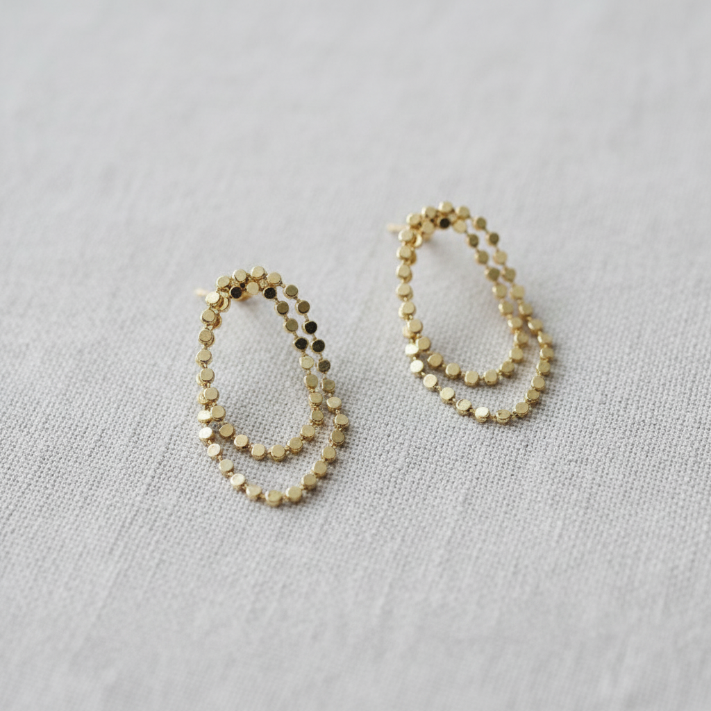 Polka Dot Tassel Earrings