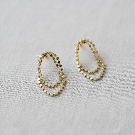Polka Dot Tassel Earrings
