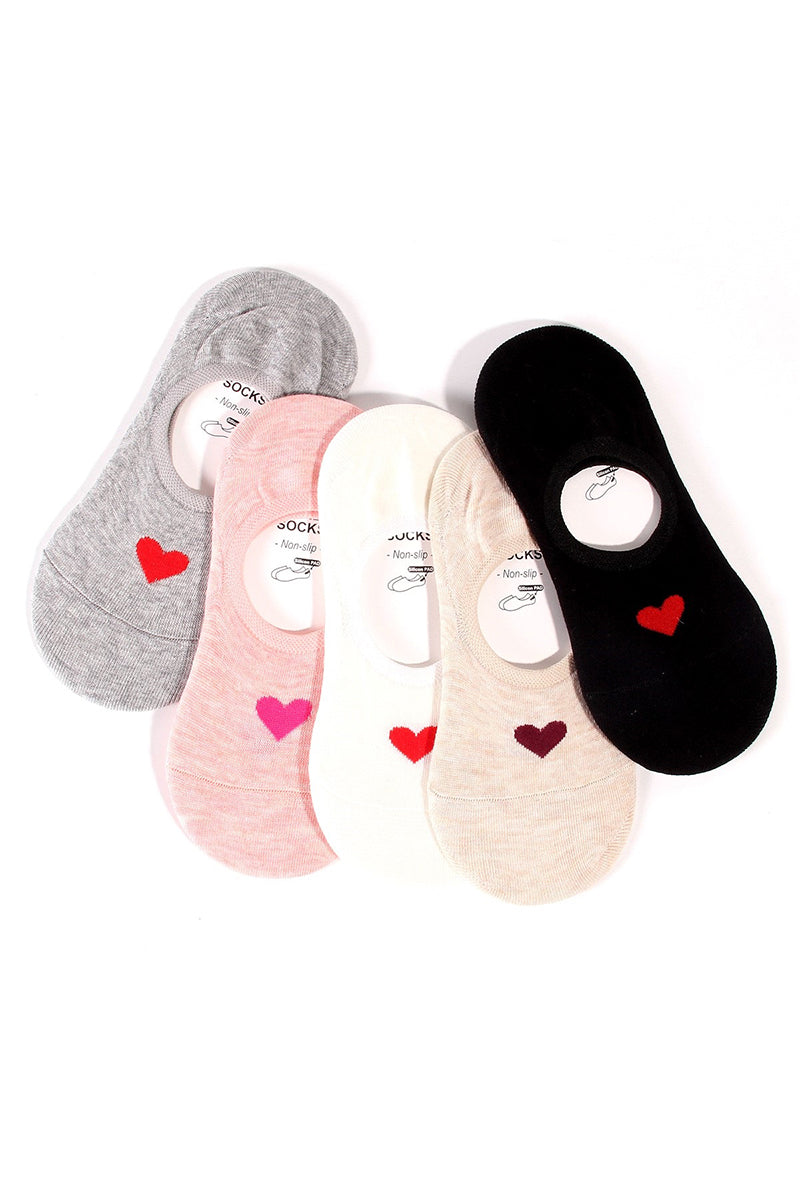 LOVEY HEART INVISIBLE SOCKS