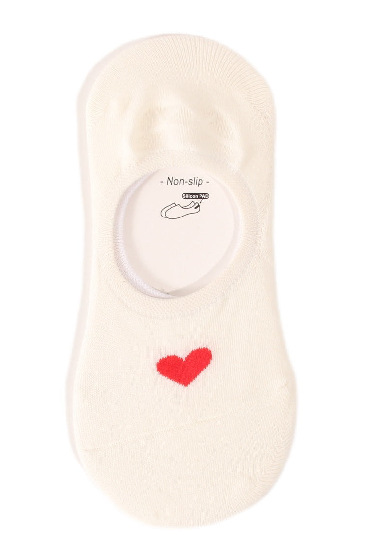 LOVEY HEART INVISIBLE SOCKS
