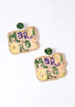 Mardi Gras Earring